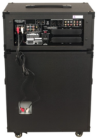 200W 4-CHANNEL MULTI-FORMAT PORTABLE P.A. SYSTEM WITH DIGITAL RECORDER AND 2 WIRELESS MICS